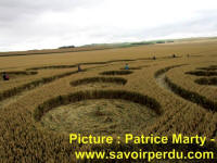 Avebury Stone Circle, Wiltshire crop circle, aerial photo 71
